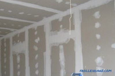 Drywall in a wooden house: the nuances of finishing