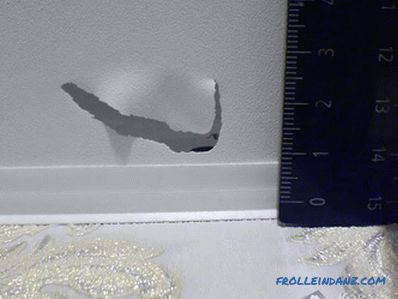 Do-it-yourself ceiling stretch repair