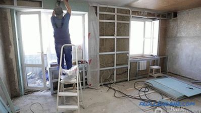 False wall of plasterboard - the construction of the plasterboard wall