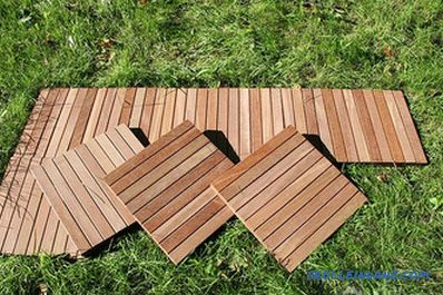Garden paths made of wood with their own hands