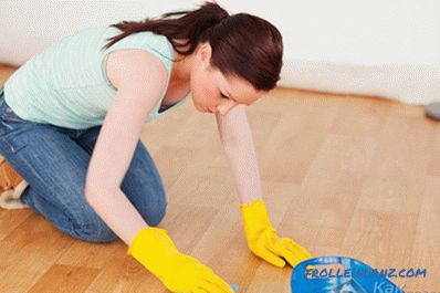 Caring for laminate in the apartment
