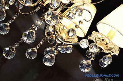 How to wash the crystal chandelier without removing
