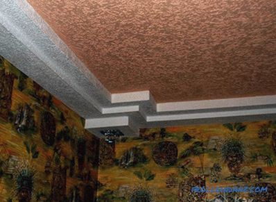 Ceiling decoration with decorative plaster - how to apply decorative plaster