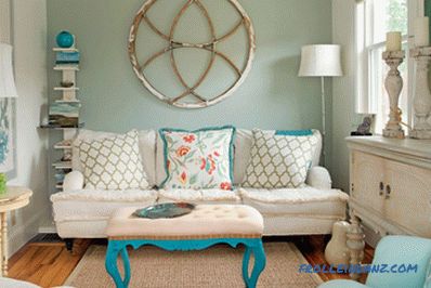 Turquoise color in the interior, with what combines and 40 photos of examples of use