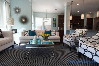 Turquoise color in the interior, with what combines and 40 photos of examples of use