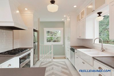 White kitchen in an interior - 41 photos idea of ​​an interior of a kitchen in classical white color