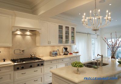 White kitchen in an interior - 41 photos idea of ​​an interior of a kitchen in classical white color