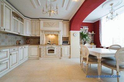 White kitchen in an interior - 41 photos idea of ​​an interior of a kitchen in classical white color