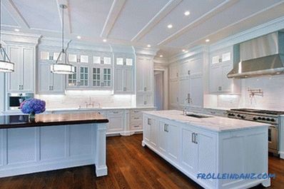 White kitchen in an interior - 41 photos idea of ​​an interior of a kitchen in classical white color