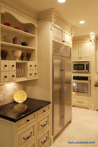 White kitchen in an interior - 41 photos idea of ​​an interior of a kitchen in classical white color