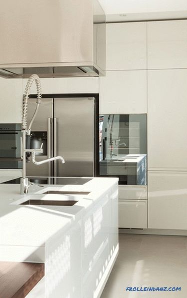 White kitchen in an interior - 41 photos idea of ​​an interior of a kitchen in classical white color