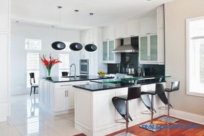 White kitchen in an interior - 41 photos idea of ​​an interior of a kitchen in classical white color