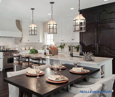 White kitchen in an interior - 41 photos idea of ​​an interior of a kitchen in classical white color