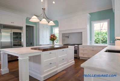 White kitchen in an interior - 41 photos idea of ​​an interior of a kitchen in classical white color