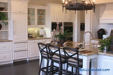 White kitchen in an interior - 41 photos idea of ​​an interior of a kitchen in classical white color