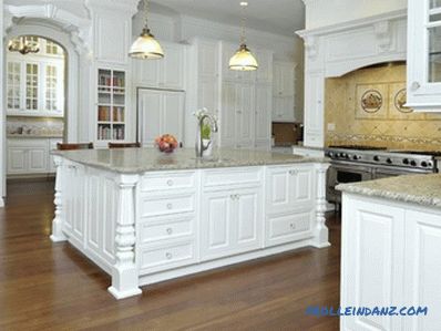 White kitchen in an interior - 41 photos idea of ​​an interior of a kitchen in classical white color