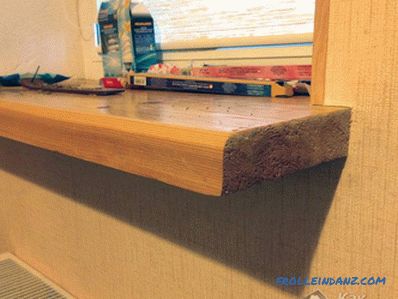 Installing a wooden window sill do it yourself