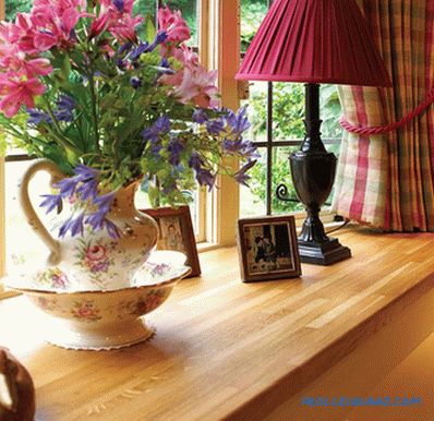 Installing a wooden window sill do it yourself