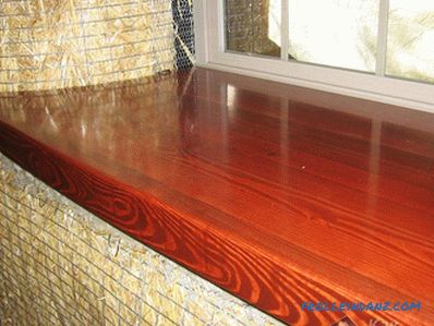 Installing a wooden window sill do it yourself