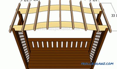 Pergola do-it-yourself - how to make it, drawings, instructions and step-by-step photos