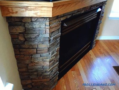 Decorative stone trim - fireplace lining