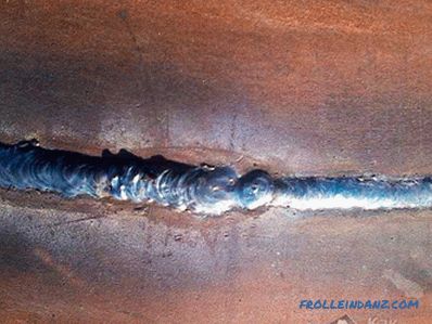 How to weld a ceiling joint by electric welding