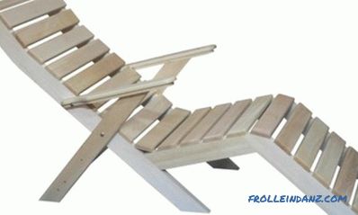 Wooden chaise longue DIY: folding design for relaxation