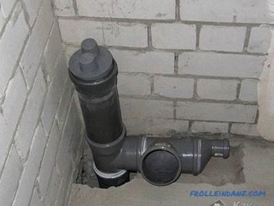 Ventilation sewage in a private house + photo