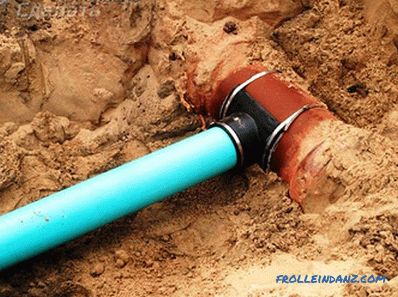 Insert into a sewer pipe - how to make a insert into a sewer pipe