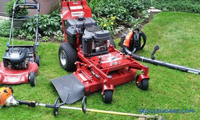 Types and types of lawn mowers - detailed overview