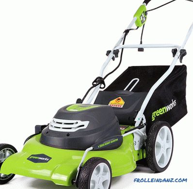 Types and types of lawn mowers - detailed overview