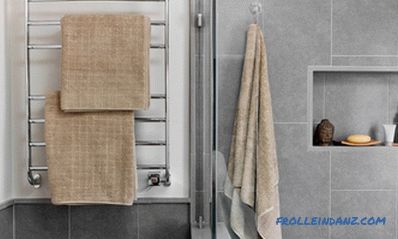 How to choose a heated towel rail for the bathroom, water or electric