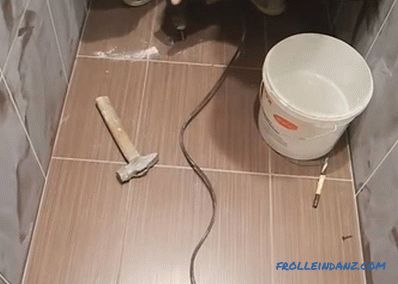 How to install the toilet on the tile do it yourself