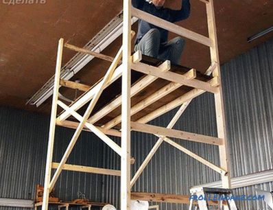DIY scaffolding - how to make + photos, schemes