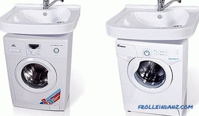 Sink over washing machine - how to choose and install