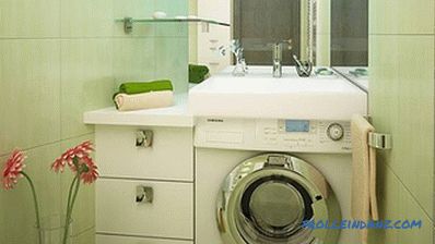 Sink over washing machine - how to choose and install