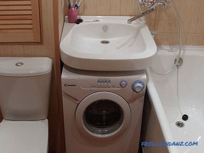 Sink over washing machine - how to choose and install