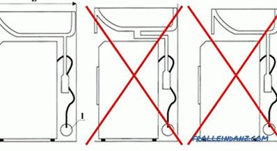 Sink over washing machine - how to choose and install