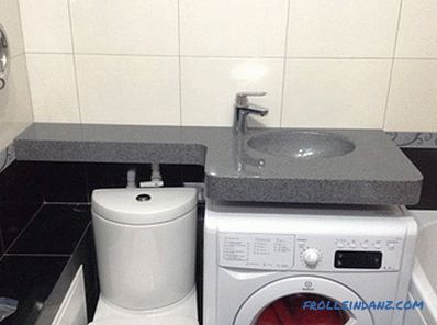 Sink over washing machine - how to choose and install