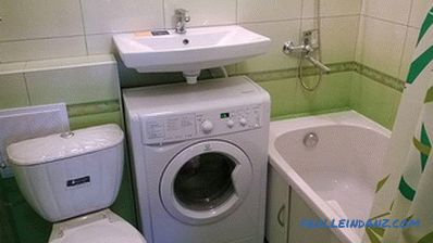 Sink over washing machine - how to choose and install