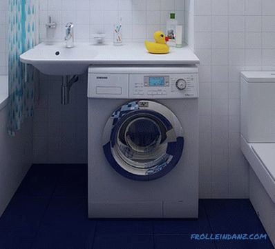 Sink over washing machine - how to choose and install