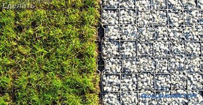 How to lay a lawn grid - self-laying