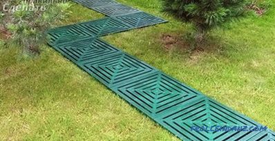 How to lay a lawn grid - self-laying