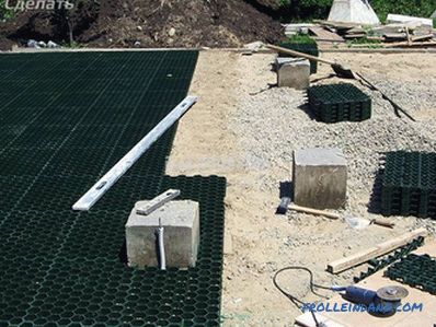 How to lay a lawn grid - self-laying