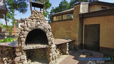 Stone grill with his own hands - the construction of a grill made of stone (+ photos)