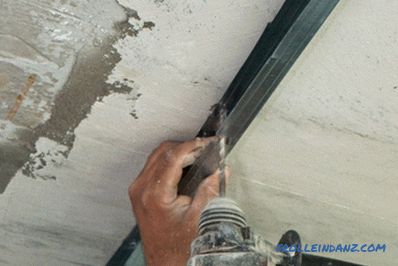 How to bend drywall and profile for its attachment