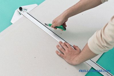 How to bend drywall and profile for its attachment