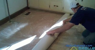 DIY laying linoleum - step by step instructions