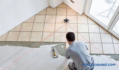 Laying ceramic tiles do it yourself on the walls, on the floor