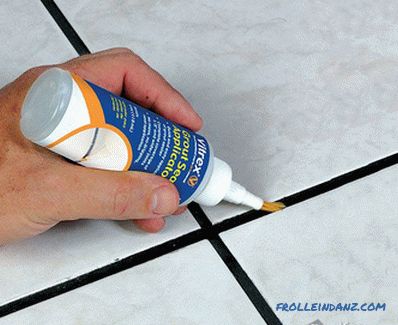 How to clean the joints between tiles